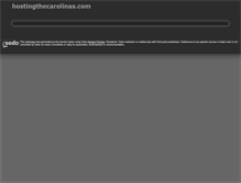 Tablet Screenshot of hostingthecarolinas.com